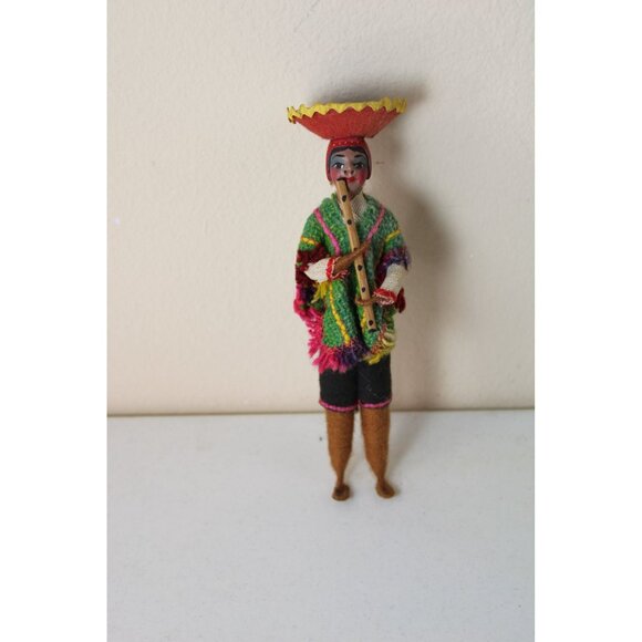 Vintage Mexican Doll Serape Souvenir Tourist 91461 - Picture 2 of 7